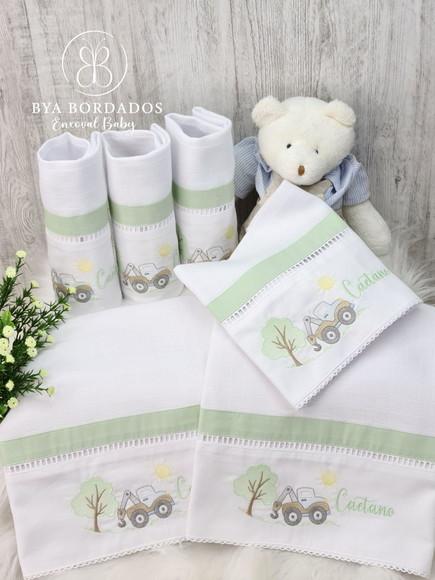 Kit Fralda Bordada Personalizada
