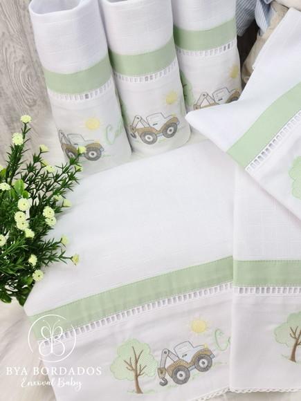 Kit Fralda Bordada Personalizada