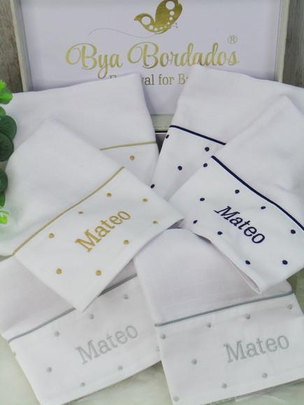 Kit Fralda Ombro e Boca Poá