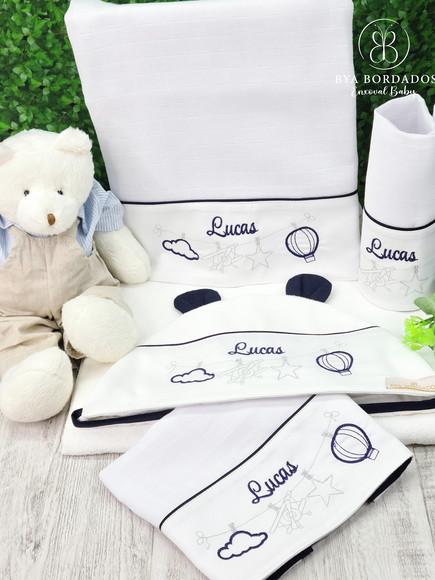 Kit Fraldas com Toalha Varalzinho Brinquedo