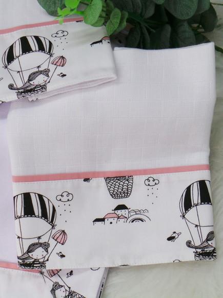 Kit Fraldas e Cueiro Bebê Incluso Nome do Bebê