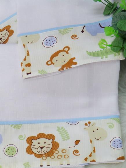 Kit Fraldas e Cueiro Safari Incluso Nome do Bebê