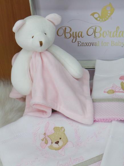 Kit Fraldas e Naninha Ursinha Personalizada