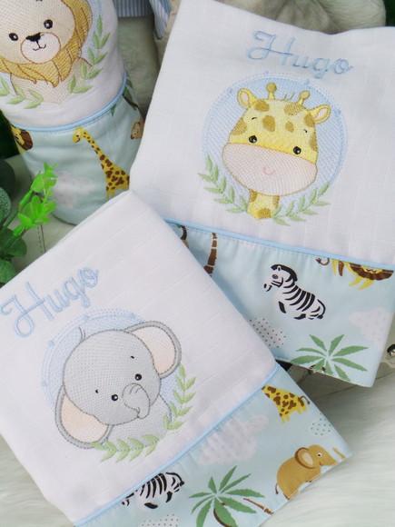 Kit Fraldas Personalizada Safari