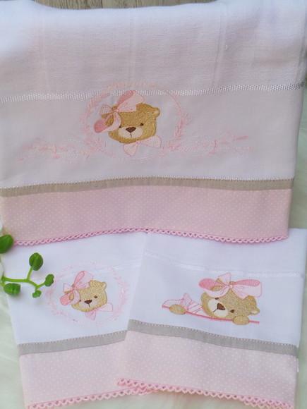 Kit Fraldas Ursinha Personalizada