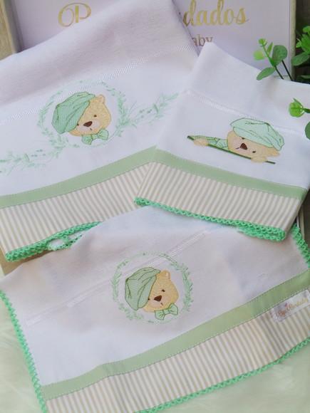 Kit Fraldas Ursinho Personalizada