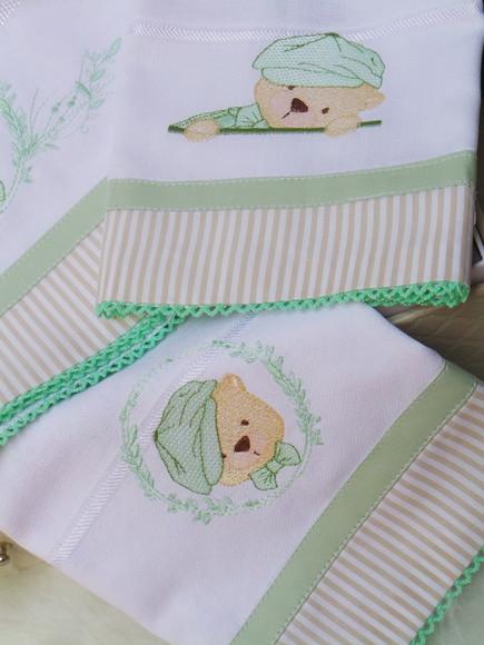 Kit Fraldas Ursinho Personalizada