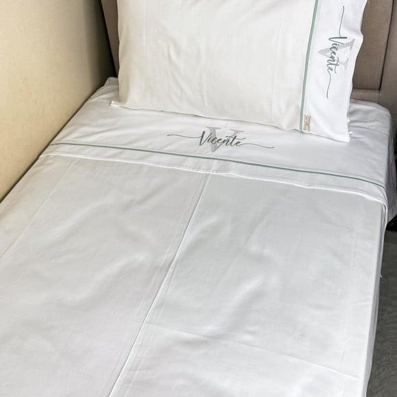 Kit Lençol Maternidade Mamãe Cama Solteiro