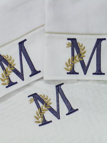 Kit Manta e Fraldas Monograma