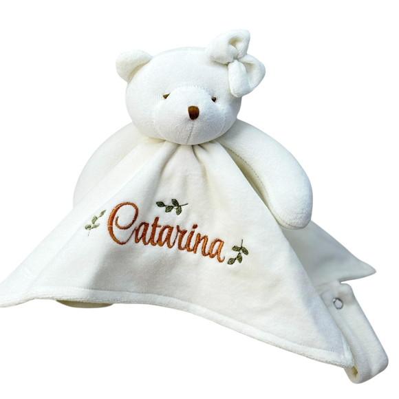 Kit Presente Cobertor e Naninha Personalizados Raposinha