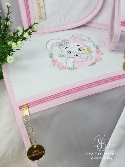 Kit Saquinho Maternidade Personalizado Coelhinha