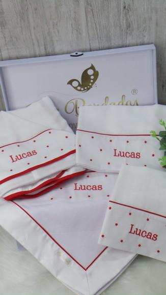 Kit Toalha Fralda Capuz e Fraldas Poá