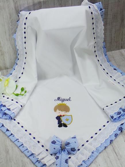 Manta Bebê em Piquet Príncipe
