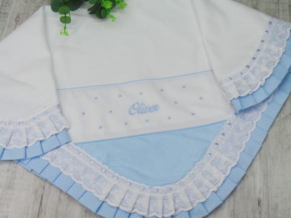 Manta Bebê Personalizada Poá