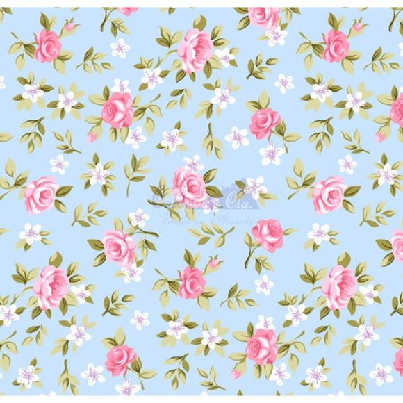 Tecido Caldeira Tricoline Floral 0,50 cm x 1,50m