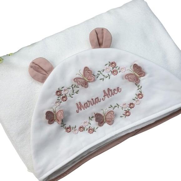 Toalha Capuz Orelhinha Personalizada