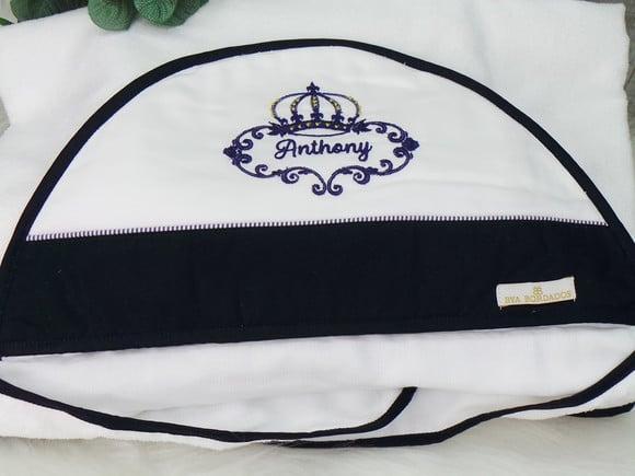 Toalha Capuz Personalizada Coroa