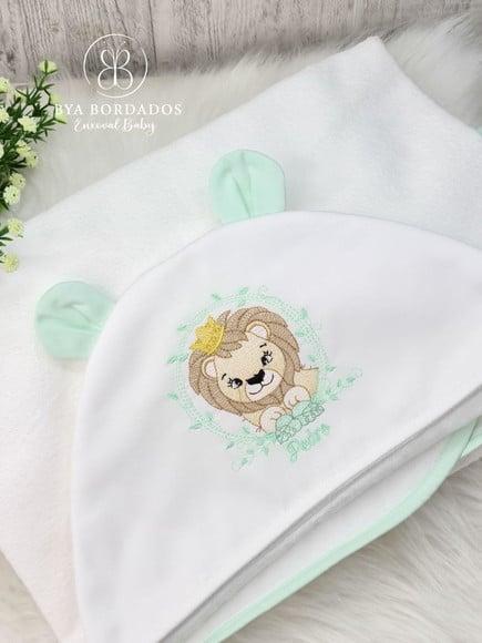 Toalha de Banho Capuz Personalizada Safari
