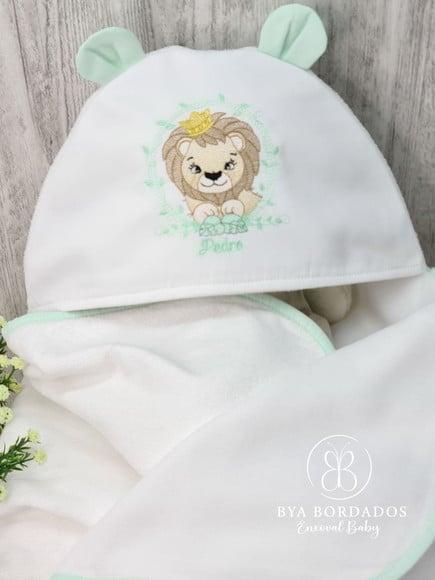 Toalha de Banho Capuz Personalizada Safari