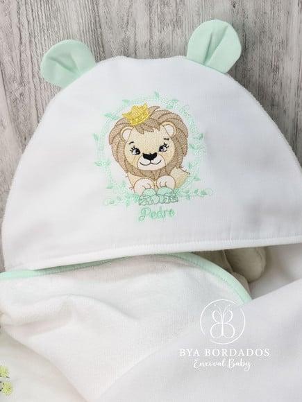 Toalha de Banho Capuz Personalizada Safari
