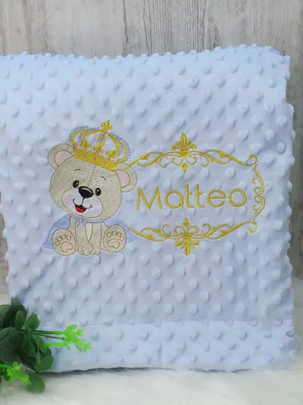 Cobertor Personalizado Ursinho Príncipe