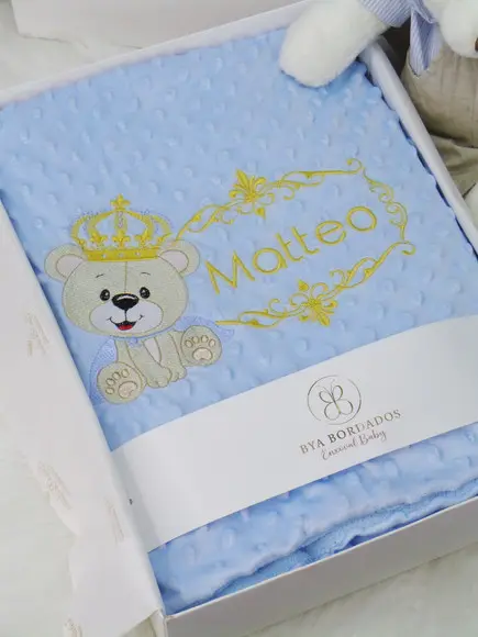 Cobertor Personalizado Ursinho Príncipe