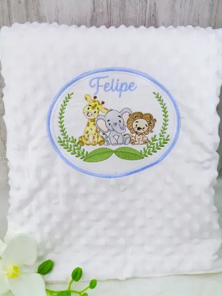 Cobertor Sherpa de Bebê Personalizado