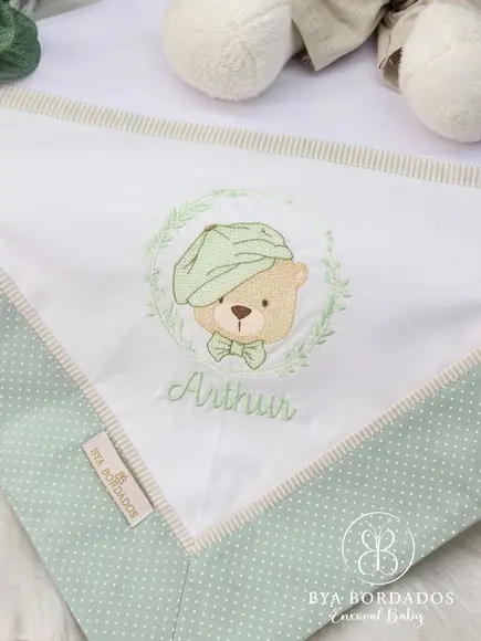Cueiro Bebê Personalizado Ursinho