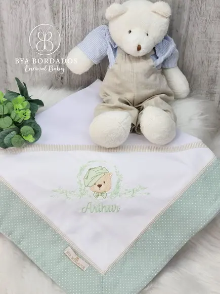 Cueiro Bebê Personalizado Ursinho