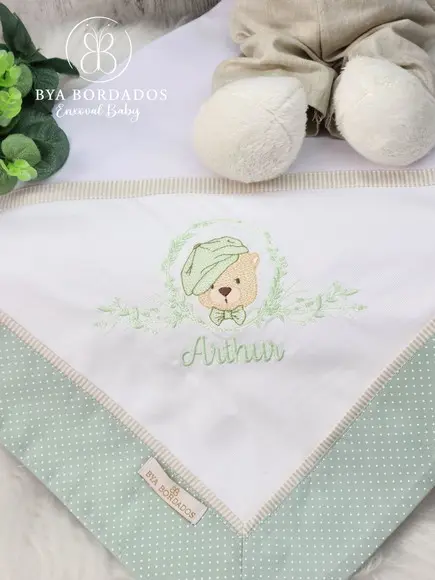 Cueiro Bebê Personalizado Ursinho