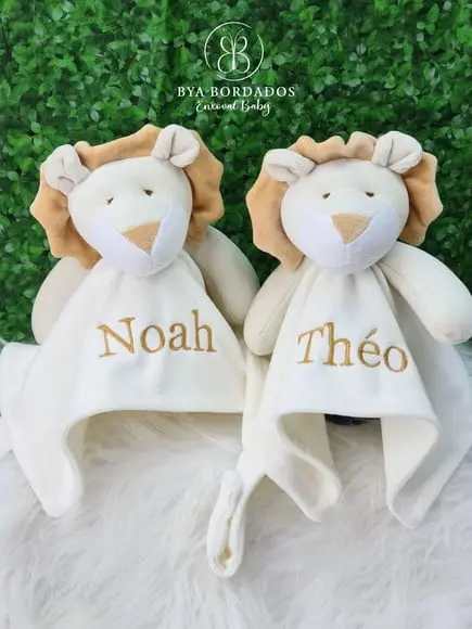 Dupla Naninha Leãozinho Personalizada