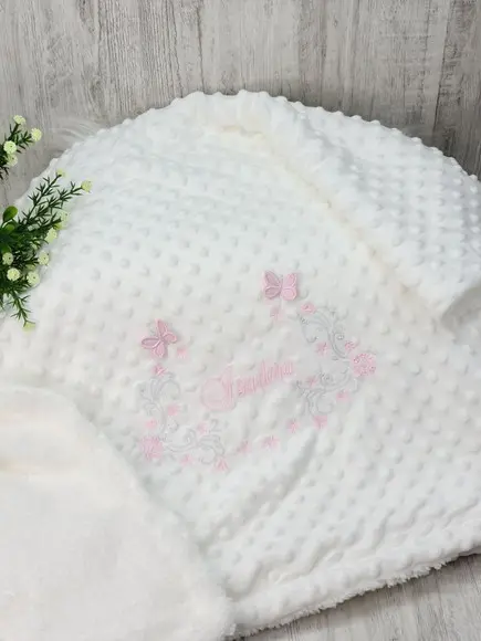 Enxoval Bebê Menina Flores e Borboleta 3d