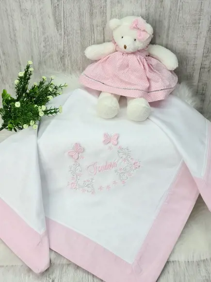 Enxoval Bebê Menina Flores e Borboleta 3d