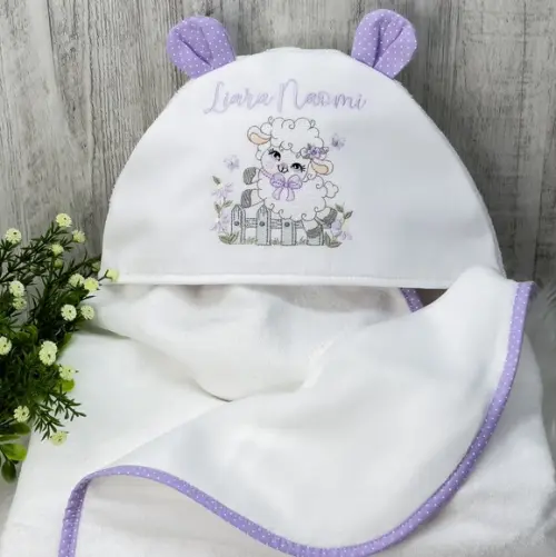 Enxoval Bebê Personalizado Bordado Ovelhinha