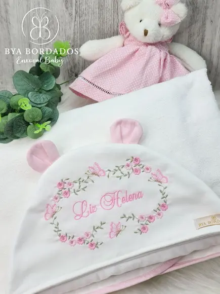 Enxoval Bebê Personalizado Flores e Borboletas