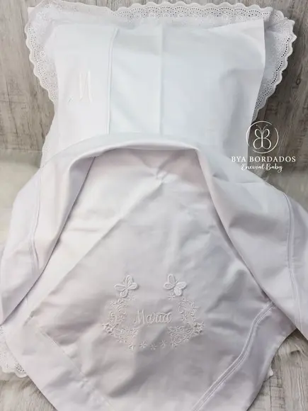 Enxoval Bebê Personalizado Flores e Borboletas