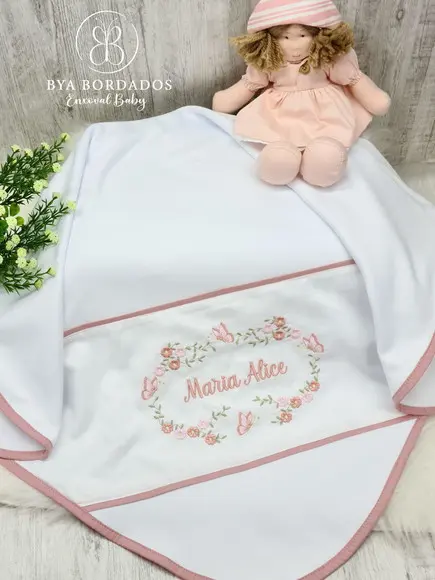 Enxoval Maternidade Personalizado Flores e Borboletas