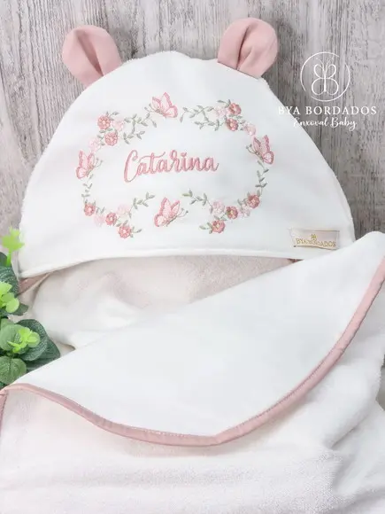 Enxoval Maternidade Personalizado Flores e Borboletas