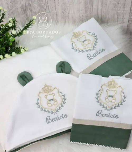 Ki Enxoval Brasão Ursinho Personalizado