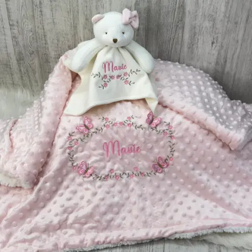 Kit Cobertor Bebê e Naninha Personalizados