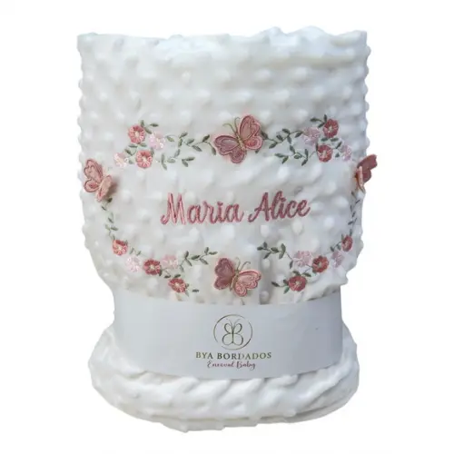Kit Cobertor Bebê e Naninha Personalizados