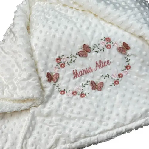 Kit Cobertor Bebê e Naninha Personalizados