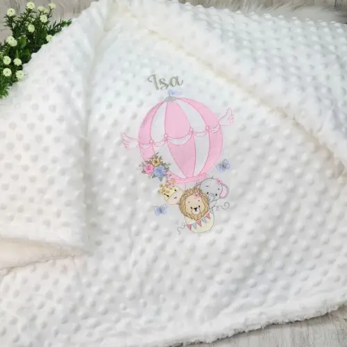 Kit Cobertor Bebê e Naninha Personalizados