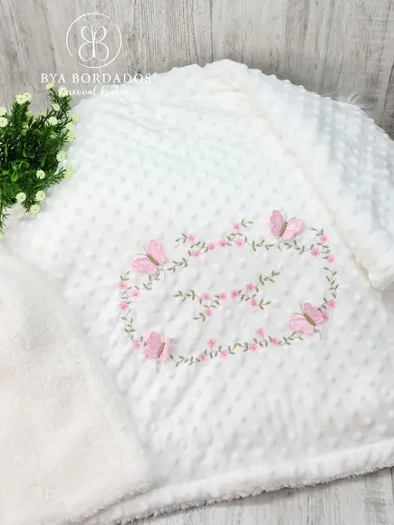 Kit Cobertor Bebê e Naninha Personalizados