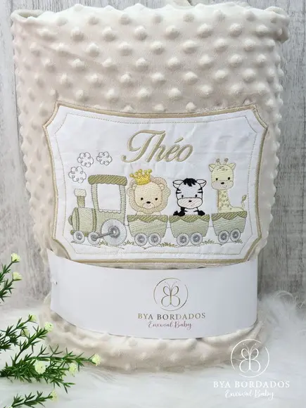 Kit Cobertor Bebê e Naninha Personalizados