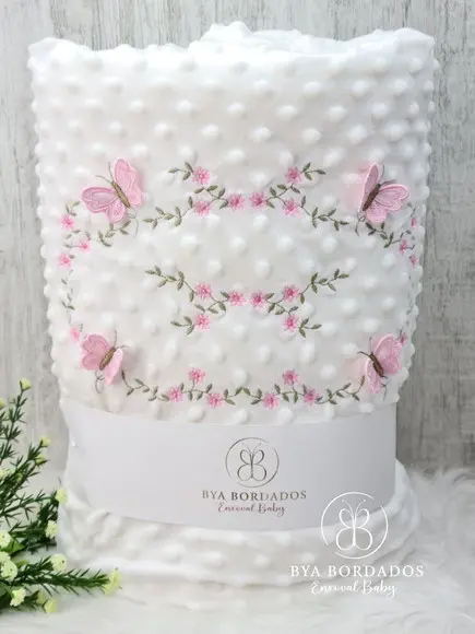 Kit Cobertor Bebê e Naninha Personalizados