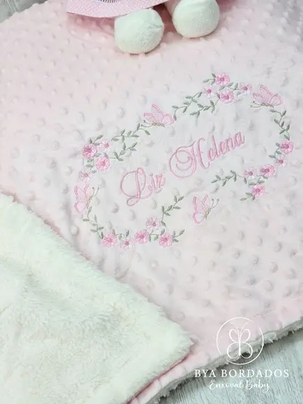 Kit Cobertor Bebê e Naninha Personalizados