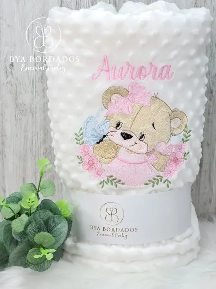 Kit Cobertor Bebê e Naninha Personalizados