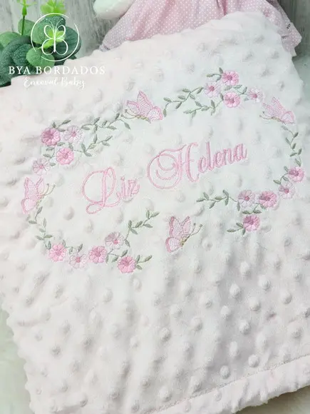 Kit Cobertor Bebê e Naninha Personalizados