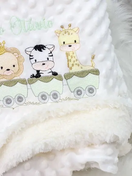 Kit Cobertor Bebê e Naninha Personalizados